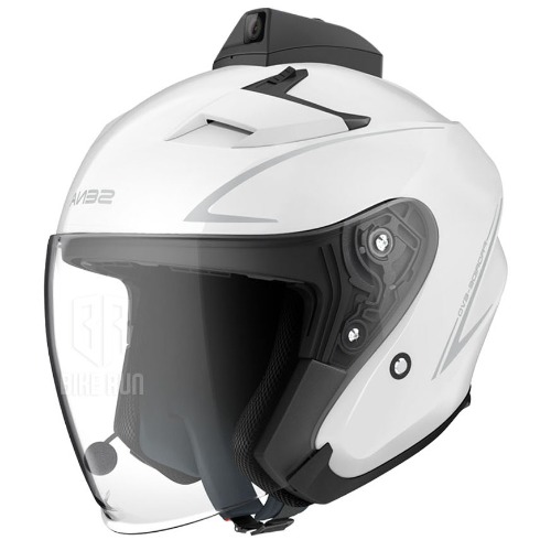 세나 PROREV 프로라이드 에보 캠 블루투스5 스마트 오픈페이스 헬멧 (WHITE)