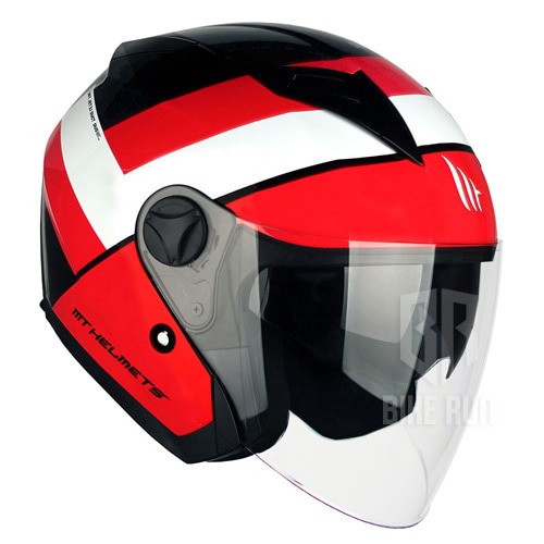 MT BOULEVARD DEGREE GLOSSY (BLACK RED WHITE) 헬멧