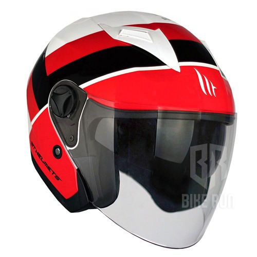 MT BOULEVARD DEGREE GLOSSY (WHITE BLACK RED) 헬멧