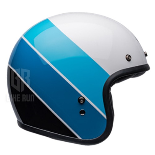 BELL CUSTOM500 SE RIFF WHITE BLUE 헬멧
