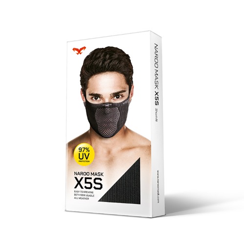 나루 마스크 X5S 자외선 차단 양면 숏타입 귀걸이 바라클라바 마스크