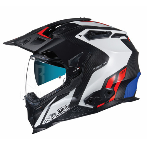 NEXX X.WED2 CARBON VAAL WHITE RED 무광 (핀락포함) 라이더 헬멧