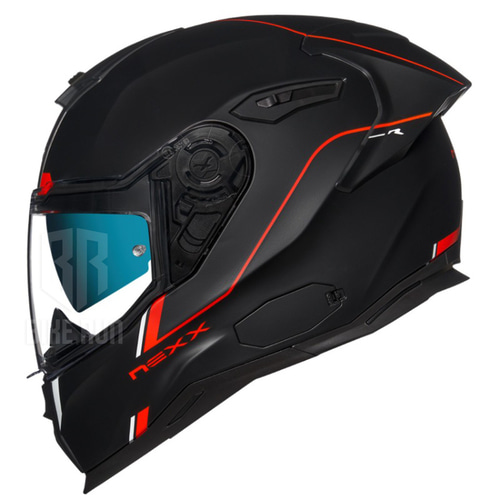 NEXX SX.100R FRENETIC RED BLACK 무광 (핀락포함) 라이더 헬멧