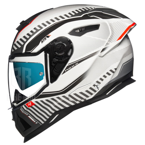 NEXX SX.100R SKIDDER WHITE RED 무광 (핀락포함) 라이더 헬멧