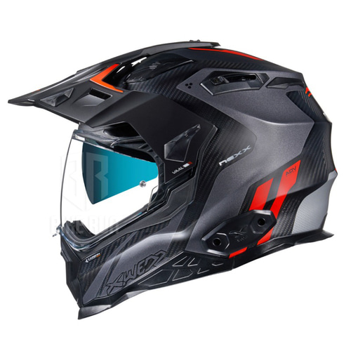 NEXX X.WED2 CARBON VAAL GREY RED 무광 (핀락포함) 라이더 헬멧