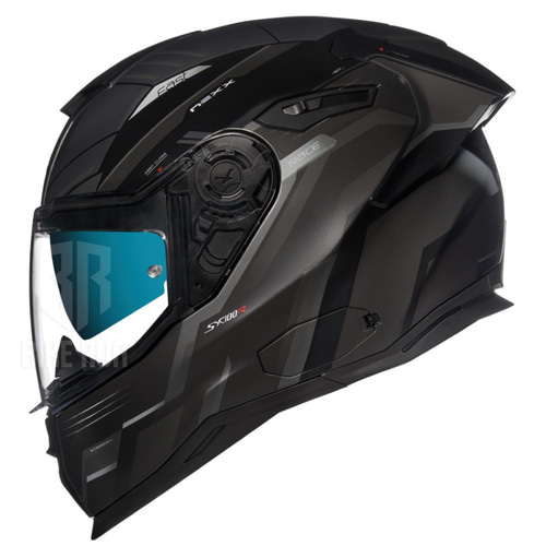 NEXX SX.100R GRIDLINE GREY BLACK 무광 (핀락포함) 라이더 헬멧