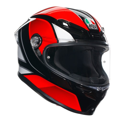 AGV K6 S HYPHEN BLACK RED WHITE 풀페이스 하이픈 라이더 오토바이 스쿠터 스포츠 로드 헬멧