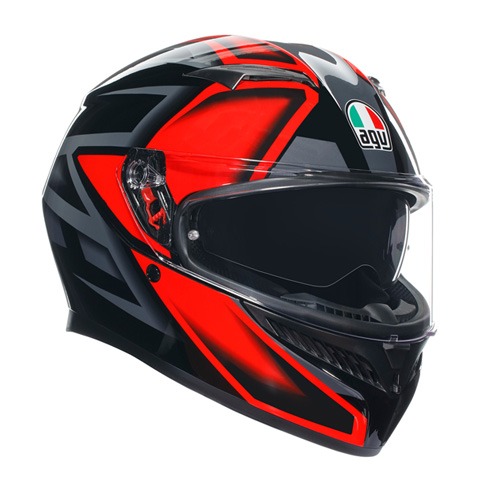 AGV K3 COMPOUND BLACK RED 풀페이스 컴파운드 라이더 오토바이 스쿠터 헬멧