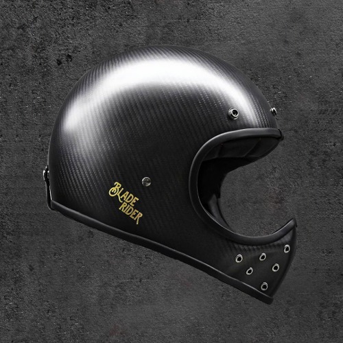 BLADE RIDER CARBON MATT BLACK 블레이드 라이더 카본 무광 블랙 풀 페이스 소두핏 클래식 오토바이 바이크 헬멧