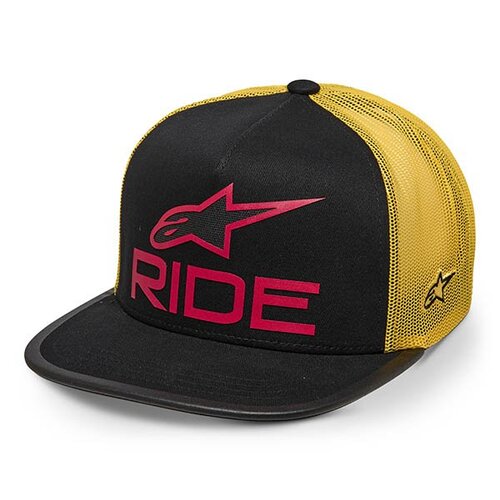 알파인스타 RIDE 4.0 TRUCKER HAT (BLK/YELL/RED) 라이드 햇 캐주얼 바이크 오토바이 스쿠터 캡 모자