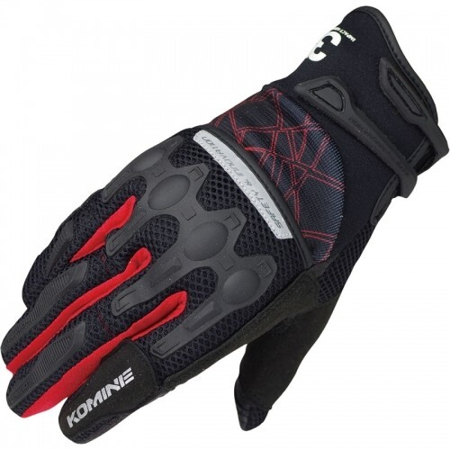 코미네 GK-216 Flex Riding MESH Gloves (BLACK RED) KOMINE 여름 오토바이 스쿠터 프로텍터 보호대 라이딩 남녀 공용 메쉬 글러브 장갑